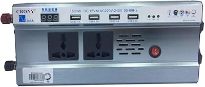 Onduleur de voiture intelligent crony 1500w dc 12v à 220-240v ac 4 ports