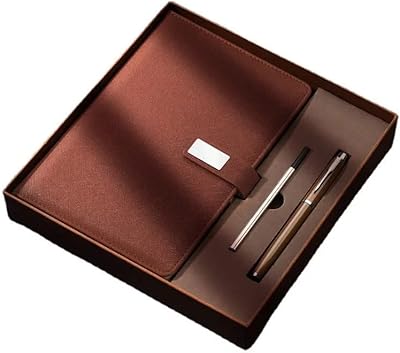 Coffret cadeau de luxe pour hommes et femmes, carnet de bureau a5, avec