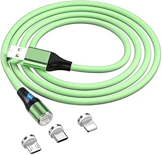 Câble de charge rapide magnétique 3 en 1 type c micro 8 broches