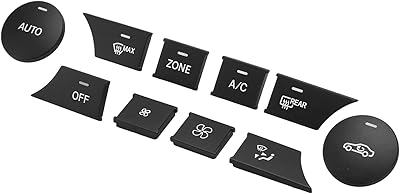 Bouton de ventilation, facile à remplacer, longue durée de vie, abs mat, bouton