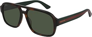 Gg 0925s 002 lunettes de soleil aviateur en plastique havane, havane, 58-16-145