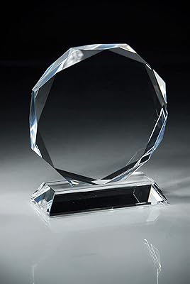 Gobelet rond en verre de cristal - bp002k (transparent, 13 cm)