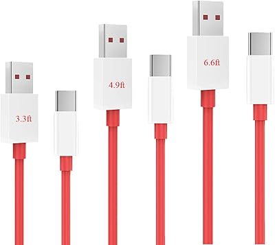 Câble de chargement usb type c supervocal 65w pour oneplus 11 10 pro
