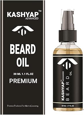 Huile capillaire avancée kashyap pour la croissance de la barbe pour hommes