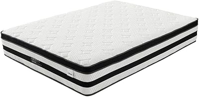 Matelas à fermeture éclair + surmatelas en mousse à mémoire de forme moyennement