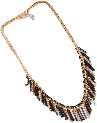 Collier de luxe pour femme de glorious or noir et argent general