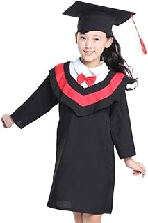 Ensemble robe de remise de diplôme pour enfants avec écharpe et chapeau à