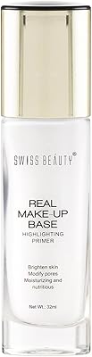 Fond de teint surligneur swiss beauty real makeup primer, teinte 03, 30 ml