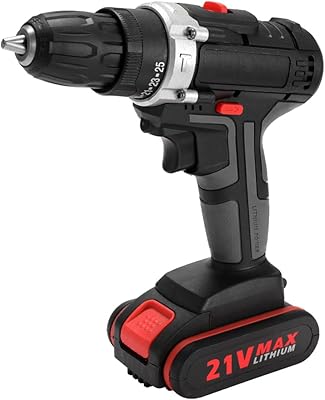 Perceuse électrique sans fil multifonction 36v, batterie au lithium haute puissance, perceuse à