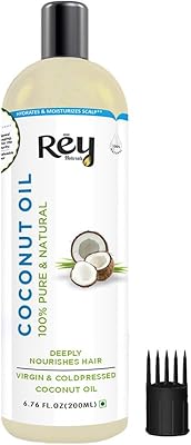 Huile de noix de coco pressée à froid ray naturals pour cheveux