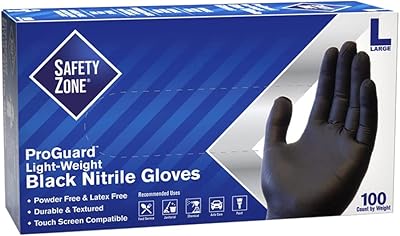 Safety zone gnpr-xl-bk gnpr black standard, texturés non poudrés, gants en nitrile, xl. Diaytar : La révolution discount est en marche
