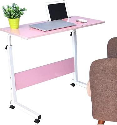 Bureau réglable de dubai gallery, couleur rose, taille 80 x 40 x 90