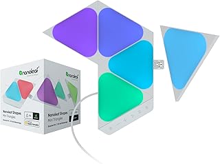 Ensemble d'appliques murales led nano leaf smart rgb à intensité variable 16 mètres