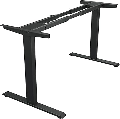 Cadre de bureau d'ordinateur électrique double réglable topsky pour la maison et le bureau
