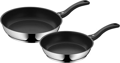 Ensemble de poêles à frire wmf cromargan en acier inoxydable 2