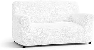 Housse de canapé deux places extensible love en tissu polyester
