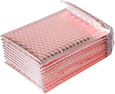 Hichell lot de 20 enveloppes à bulles métalliques doublées de bulles, sacs postaux