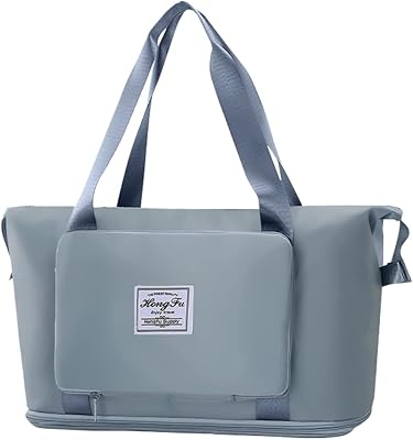 Sac de week-end en toile realer pour femme, sac fourre-tout de voyage