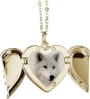 Peau de loup cheveux blanc art déco mode ailes pliées collier pendentif coeur pêche. De la mode à l'électronique, Diaytar Sénégal a tout ce qu'il vous faut