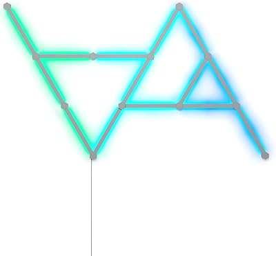 Nanoleaf lines 60 degrés wifi smart rgbw 16m + couleur led kit