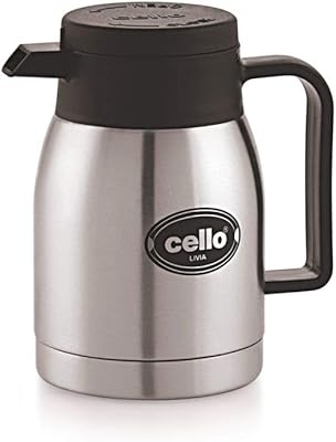 Carafe à double paroi en acier inoxydable cello livia, isolée, 500 ml, 1