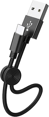 Câble usb c court d'une longueur idéale de 25 cm, câble android auto