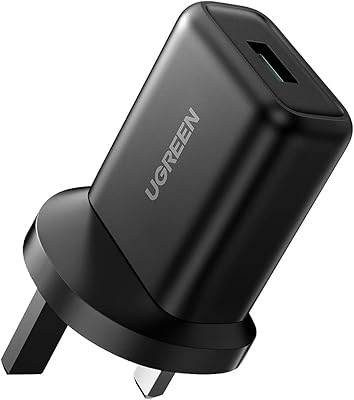 Chargeur usb rapide ugreen 18w samsung wall plug qc 3.0 adaptateur de chargeur