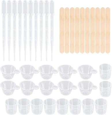 Kit de fabrication de bougies en résine époxy uv, 40 tasses à mesurer