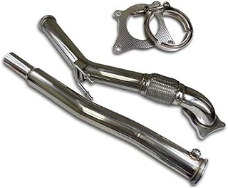 Tuyau d'échappement de voiture en acier inoxydable pour volkswagen golf mk5/mk6 2006-2010, blanc