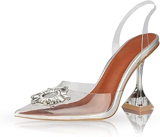 Sandales à talons hauts à bout pointu pour femmes, cloutées de strass