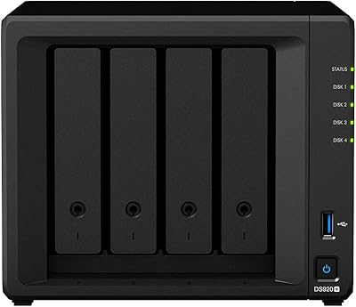 Serveur nas synology diskstation ds920+ pour processeur celeron, 8 go ddr4, 1 to