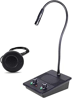 Système de haut-parleurs d'interphone de fenêtre chrox, microphone de fenêtre en verre anti-interférence