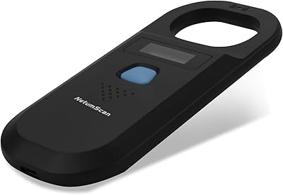 Lecteur de scanner pour animaux de compagnie netum scan rfid portable stockage
