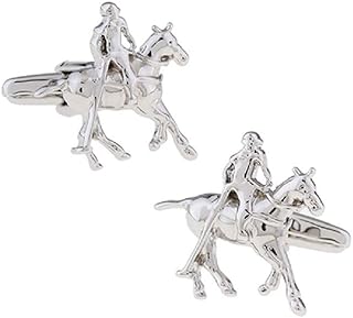 Mrcuff paire de boutons de manchette polo horse dans une boîte cadeau