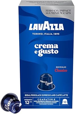 Capsules lavazza gusto classico crema, capsules de café en aluminium compatibles