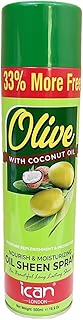 Ikan london spray brillance et hydratation à l'huile d'olive de coco