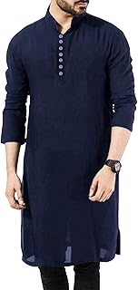 Taoliyuan abaya thobe t-shirt arabe à manches longues pour hommes caftan henley