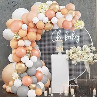 Party time - kit de guirlande de ballons en latex rose, orange