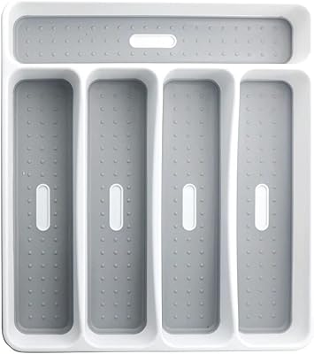 Plateau à couverts en plastique pour le rangement des accessoires de cuisine, organisateur