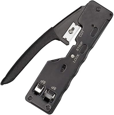Outil de sertissage tout-en-un rj11 rj12 rj45 d-curve® pour des performances professionnelles
