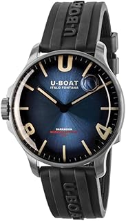 Montre darkmoon 44mm bleu ss soleil quarzo acciaio 8704