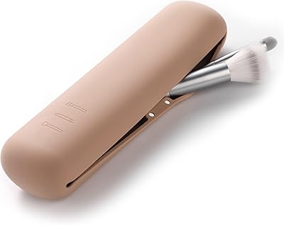Porte-pinceau de maquillage porte-pinceau de maquillage en silicone skihead de voyage avec fermeture