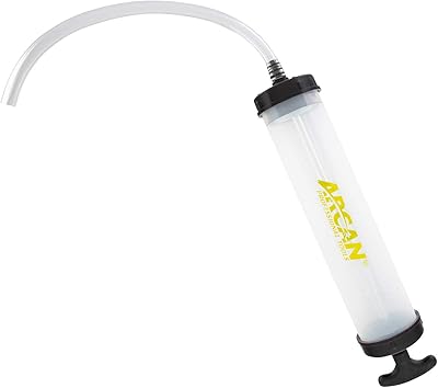 Pistolet d'aspiration professionnel arkan avec corps transparent et buse nervurée, capacité d'alésage