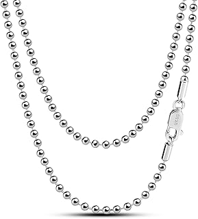 Collier italien classique unisexe en argent sterling 925 fait à la main chaîne