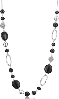 Collier de perles et perles - bijoux fantaisie pour cadeaux d'anniversaire pour femmes, verre, agate. Diaytar : Où chaque achat est une victoire pour votre budget