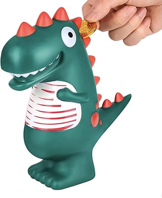 Tirelire en forme de dinosaure boîte de rangement pour pièces de monnaie pot