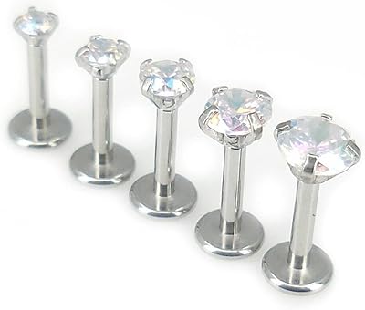 1 4 " boucle d'oreille à tige triple hélice avant cartilage 2-4