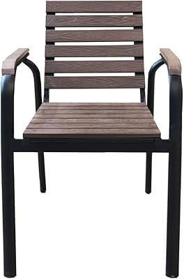 Chaise de loisirs avec structure en fer xplds avec assise dossier et accoudoirs