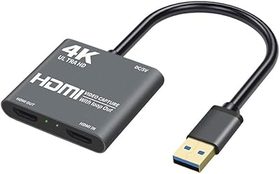 Périphérique de capture vidéo 4k hdmi vers usb 3.0 capture de jeu