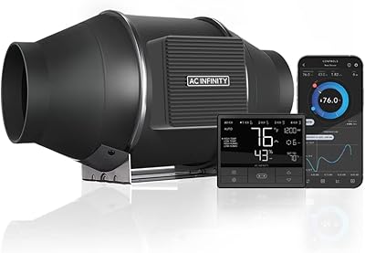 Ventilateur de conduit compact et silencieux ac infinity cloudline t 4" avec contrôle